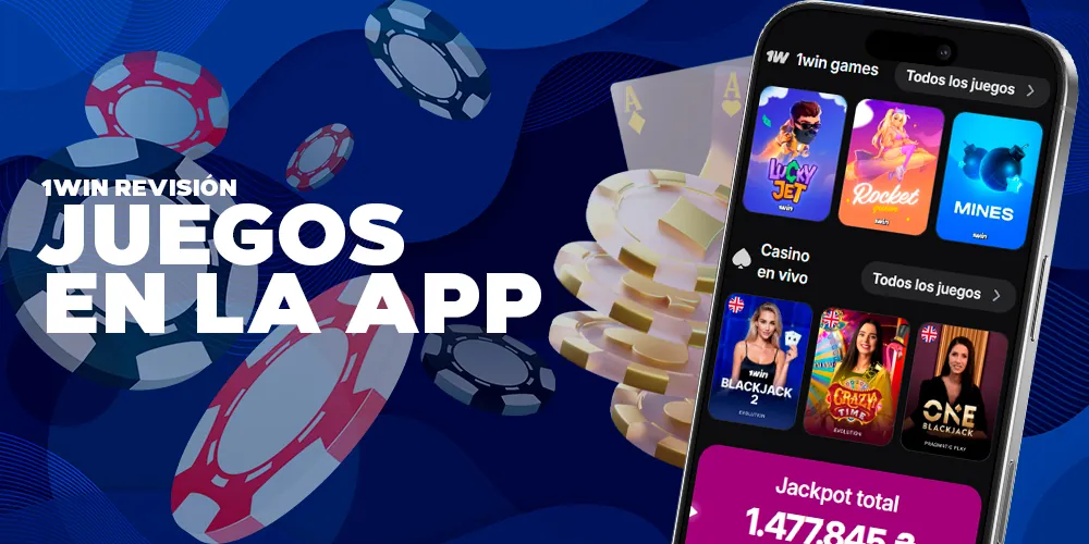 Acceso a los juegos en la aplicación móvil.